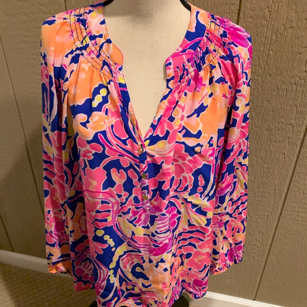 Lilly Pulitzer silk blouse